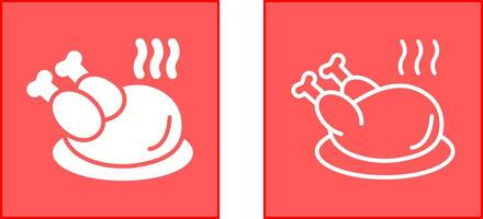 diseño de icono de pollo vector