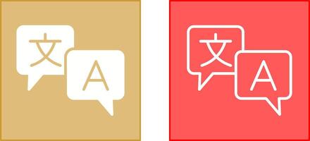 Language Icon Design vector