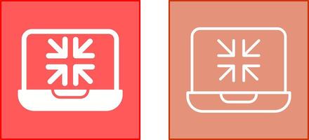 Minimize Icon Design vector