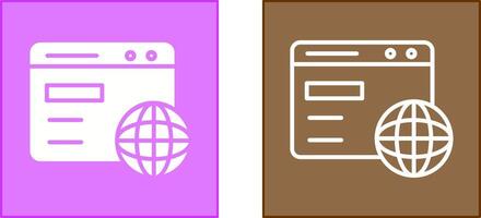 Browser Icon Design vector
