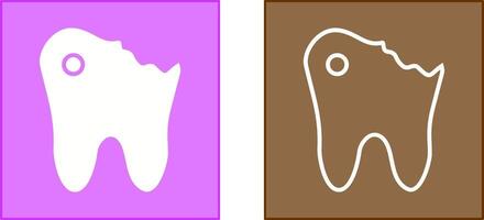 caries icono diseño vector