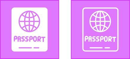 diseño de icono de pasaporte vector