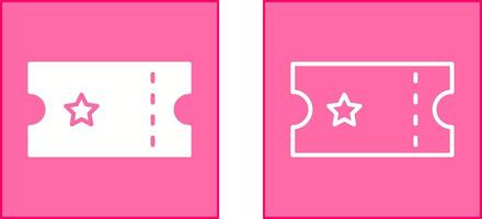 Ticket Icon Design vector