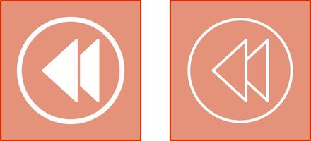Previous Icon Design vector
