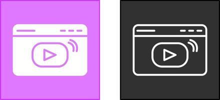 Streaming Icon Design vector