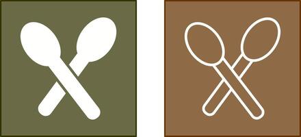 Spoons Icon Design vector