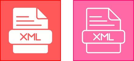 XML Icon Design vector