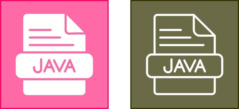 JAVA Icon Design vector