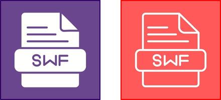 SWF Icon Design vector