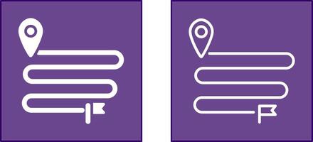 Distance Icon Design vector