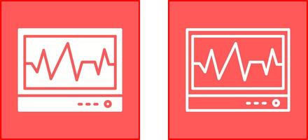 Electrocardiogram Icon Design vector