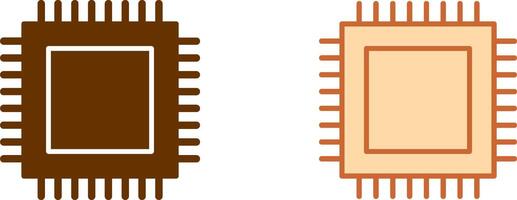 CPU Icon Design vector