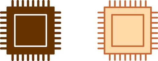 CPU Icon Design vector