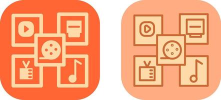 Multimedia Icon Design vector