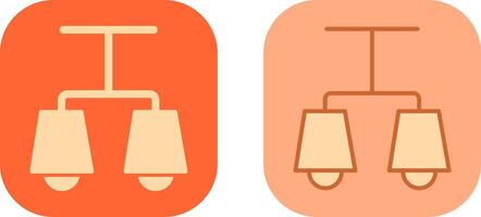 Lit Lamp Icon Design vector