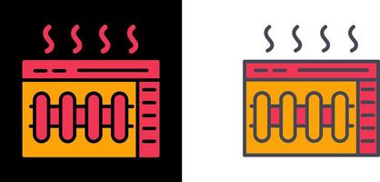 Heater Icon Design vector