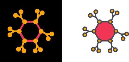 Molecule Icon Design vector