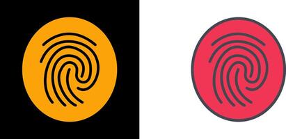 Fingerprint Icon Design vector