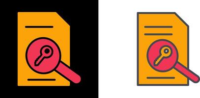 Keywording Icon Design vector