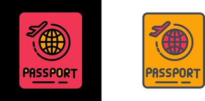 Passport Icon Design vector
