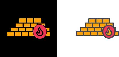 Firewall Icon Design vector