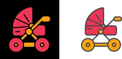 Stroller Icon Design vector