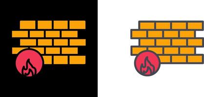 Firewall Icon Design vector
