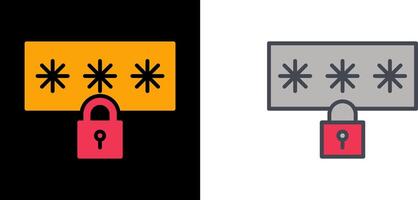 Password Icon Design vector