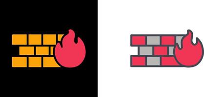 Firewall Icon Design vector