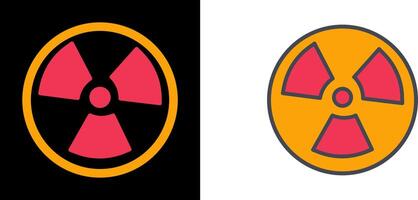 diseño de icono nuclear vector