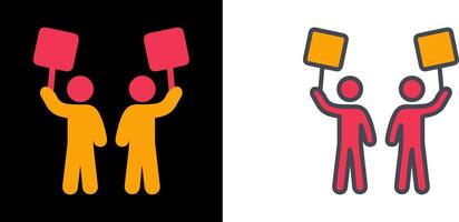 Demonstrator Icon Design vector
