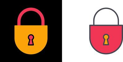 Padlock Icon Design vector