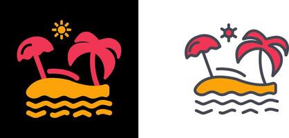 Beach Icon Design vector