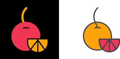 diseño de icono naranja vector