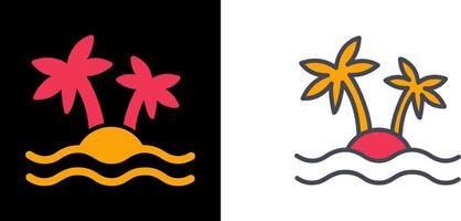 Island Icon Design vector