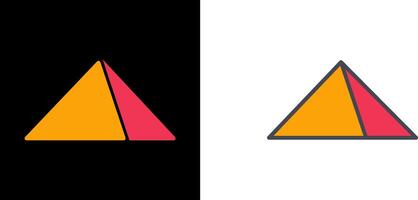 Pyramid Icon Design vector