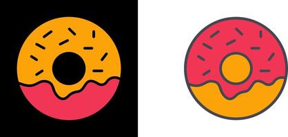 diseño de icono de donut vector