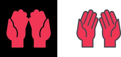 Praying Hands Icon Design vector