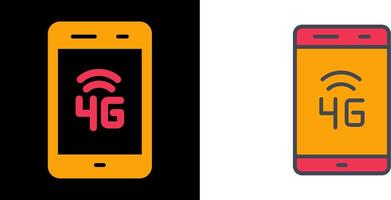 4G Icon Design vector