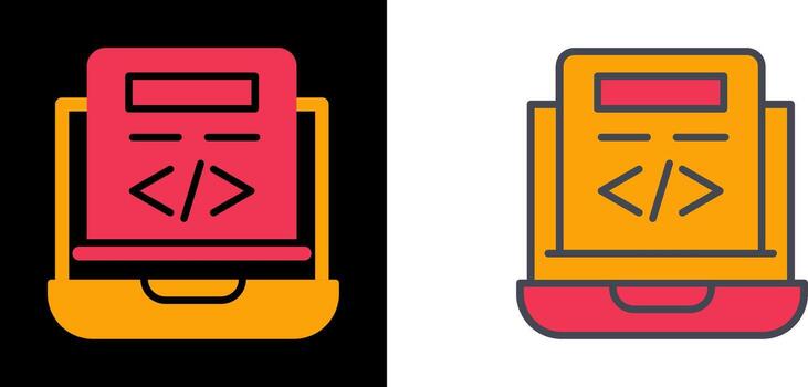 diseño de icono de codificación vector