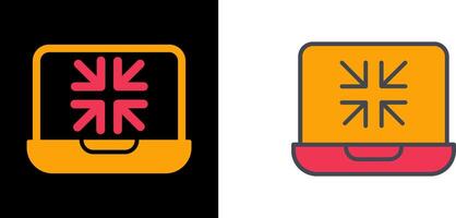 Minimize Icon Design vector