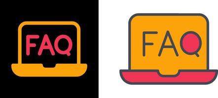 FAQ Icon Design vector