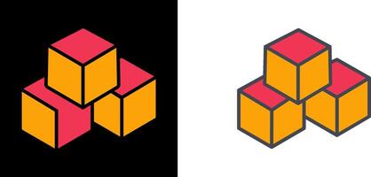 Block Icon Design vector