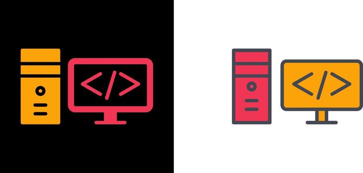 Coding Icon Design vector