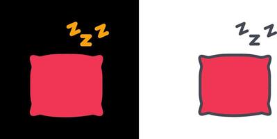 diseño de icono de almohada vector