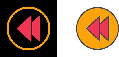 Previous Icon Design vector