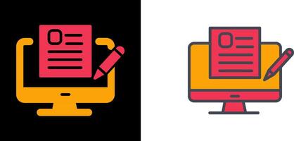 Blog Icon Design vector