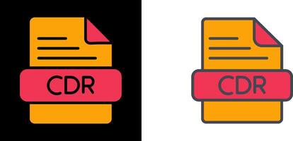 CDR Icon Design vector