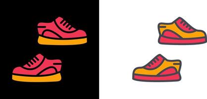 zapatillas icono diseño vector