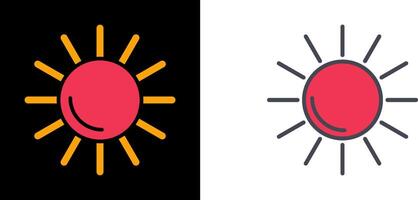 diseño de icono de sol vector